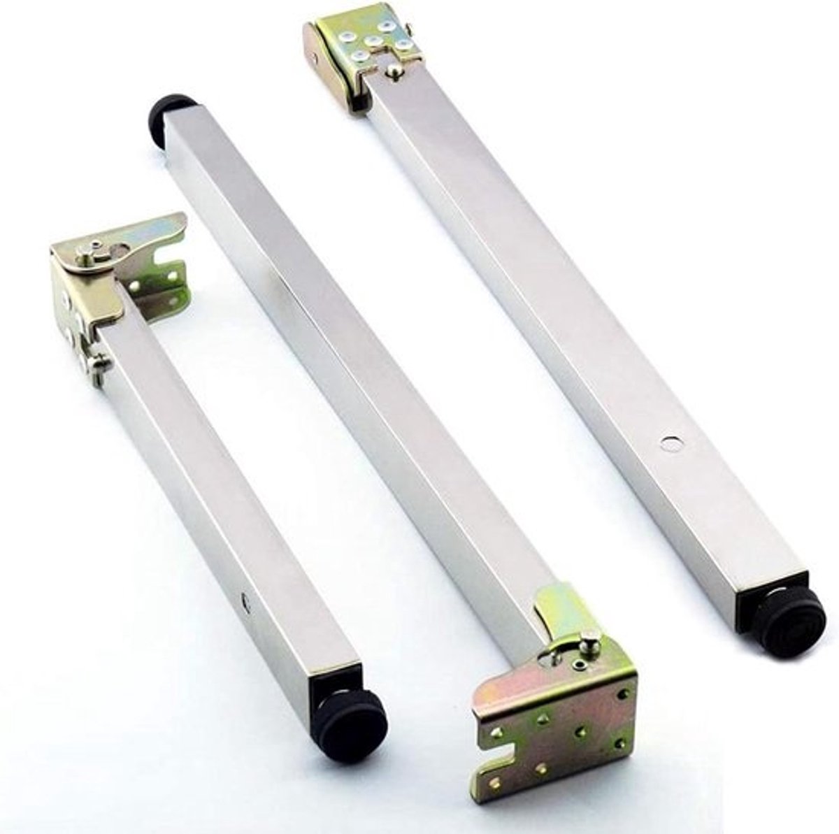 Opklapbare tafelpoten - DIY-meubelpoten - Meubels vervaardigen - Verstelbare basis - 30 cm - Zilver