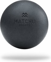 Matchu Sports - Lacrosse bal - Massage bal - Massage roller - Zelfmassage - Fitness - Zwart - Ø 6 cm