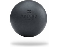 Matchu Sports - Lacrosse bal - Massage bal - Massage roller - Zelfmassage - Fitness - Zwart - Ø 6 cm