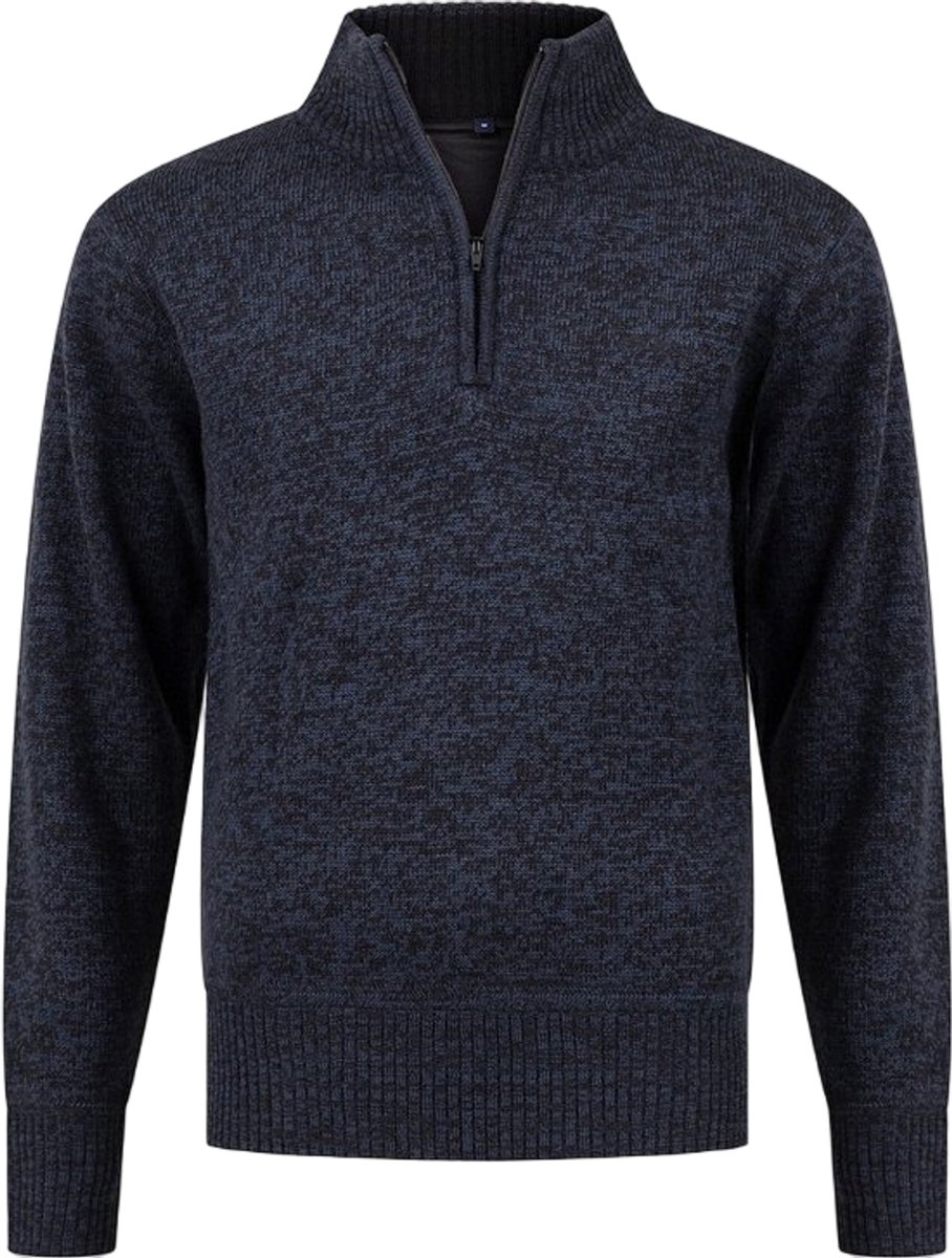 Life-line Waterville Lined Pullover Men melange Donkergrijs Mergel