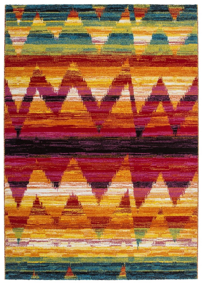 Dutch XXL Design Vloerkleed | Tapijt | Guayama | Zigzag | Multikleur | 160x230 cm