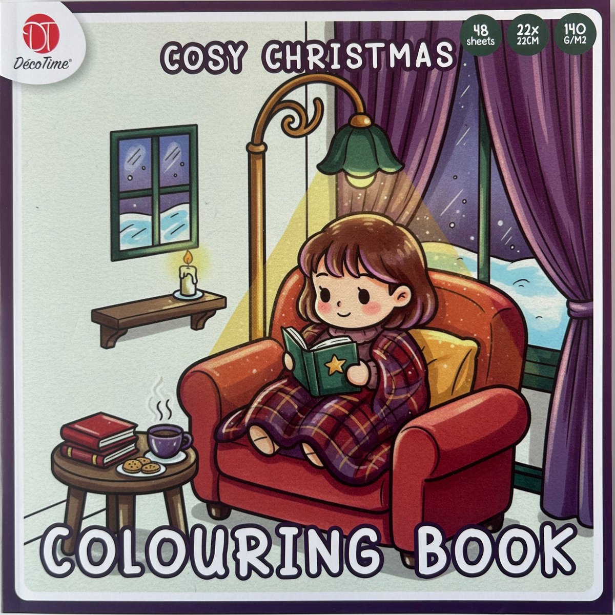 Decotime Cozy Christmas - Cozy Coloring Book - Kleurboek Voor Volwassenen - 48 pagina's - Cozy Kleurboek - Cozy Paris - Cozy Coloring - Cozy Europe - Cozy Christmas Coloring - Little Corner - Cozy Friends - Herfst - Cozy Japan - Cozy Coloring Boek