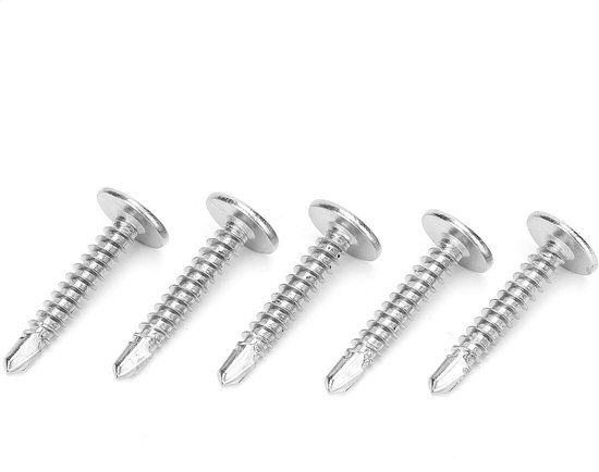 500 stuks zelftappende schroeven 410 roestvrij staal M4.2x25mm schroef gekruiste groeven diepe draad vierkante buis kleur stalen tegel ijzeren plaat HV300 500 stuks — afbeelding 3