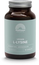 Mattisson - L-Lysine+ met Vitamine C - Essentieel Aminozuur - 90 Capsules