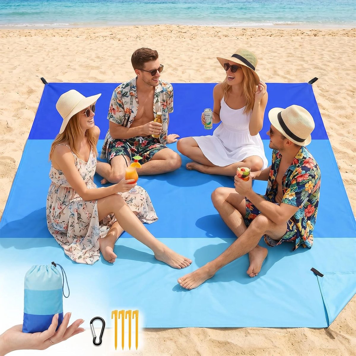 Strandkleed XXL 200 x 210 cm