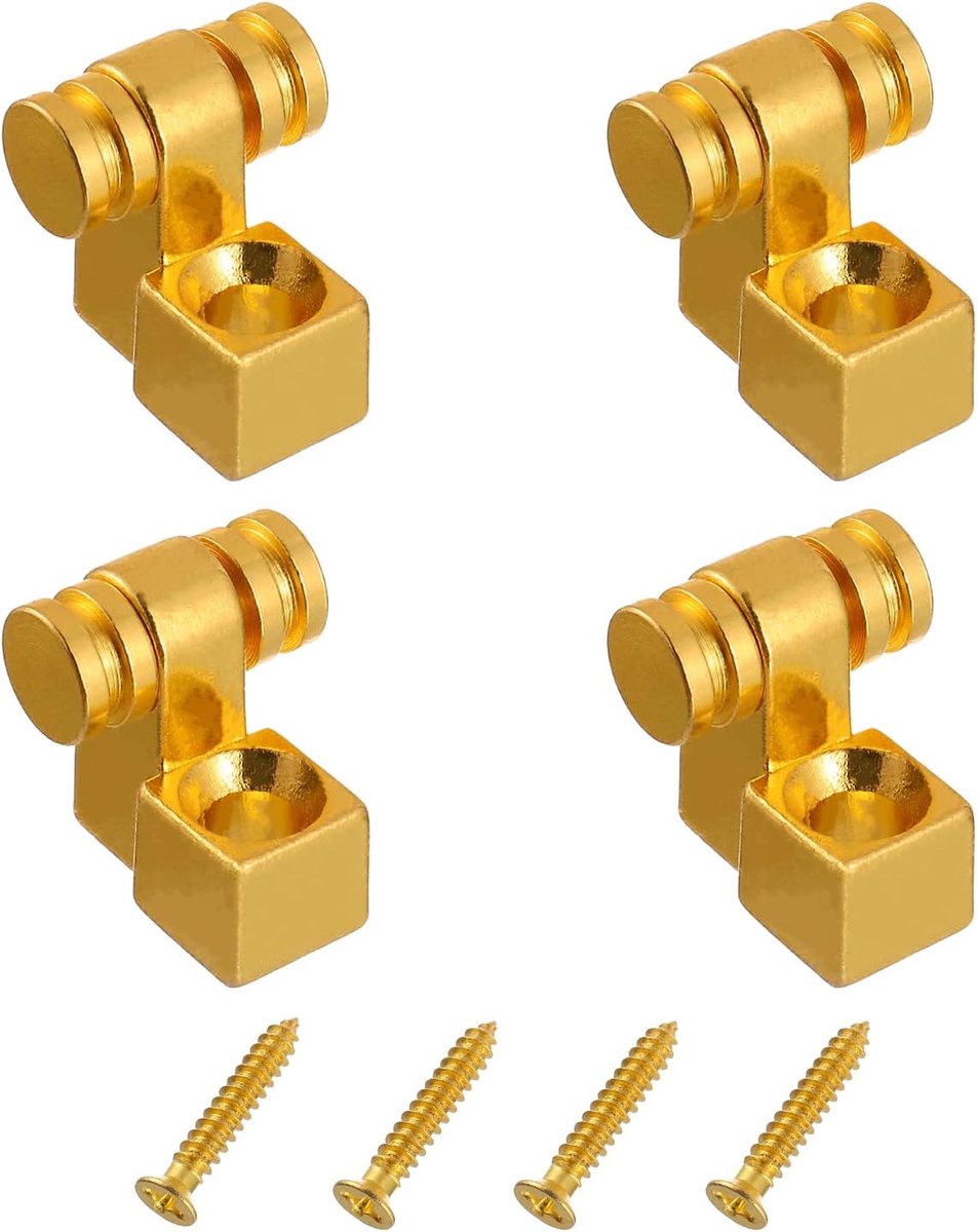 4 STKS Gitaar Roller String Bomen Retainer String Gidsen voor Elektrische Gitaar Bass met Schroef (Goud)
