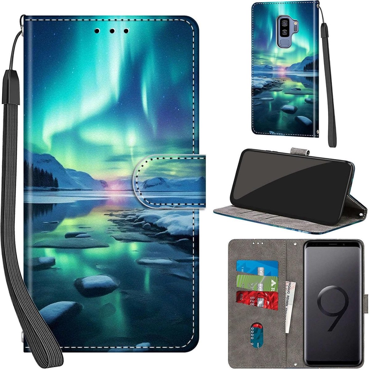 Hoesje voor Samsung Galaxy S9 Plus, Noordpool