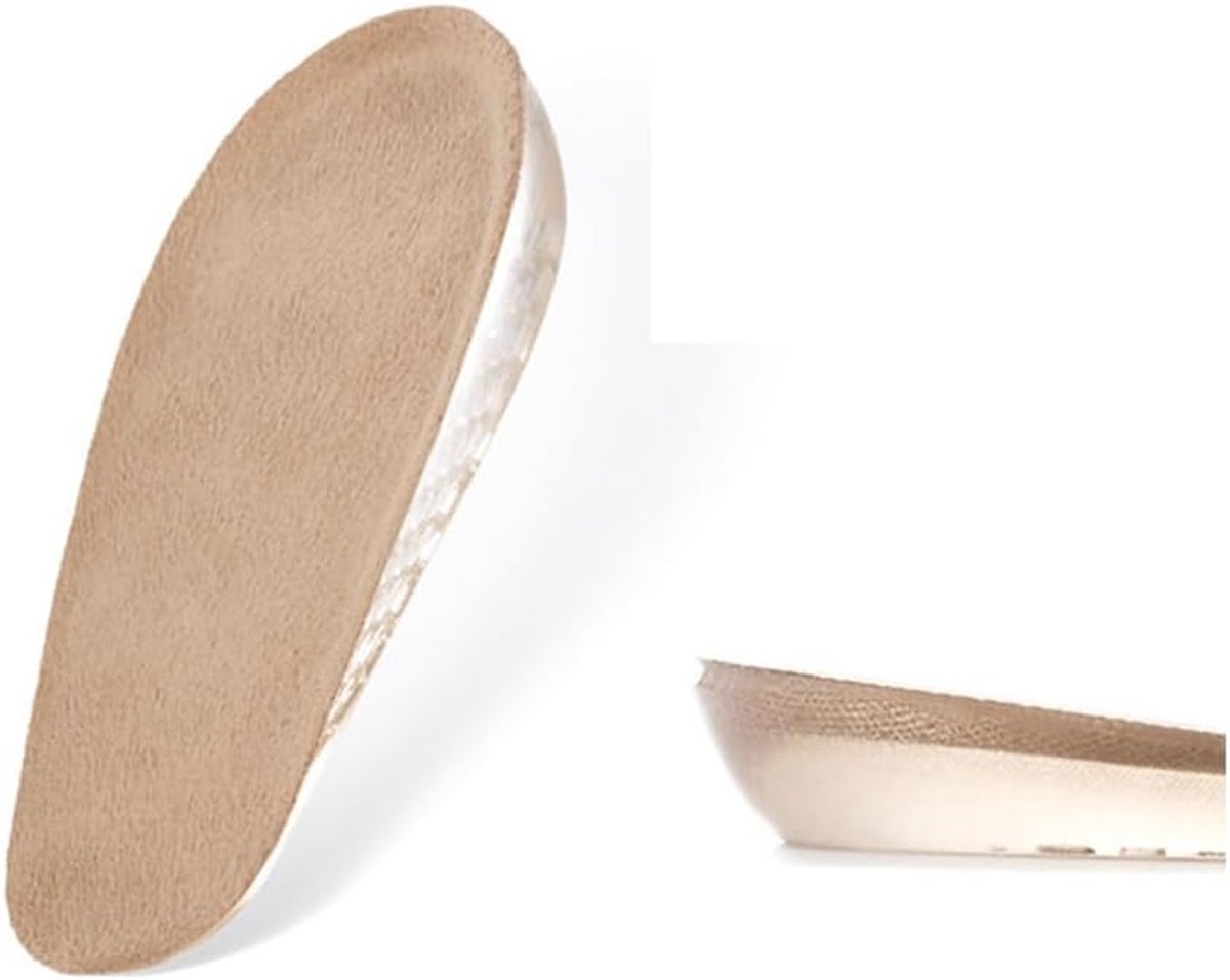 hoogte verhoging inlegzool schoeninlegzolen van siliconen gel hielwig comfortabele hielkussens met verhoging voor dames en heren suède vrouwen 1 cm