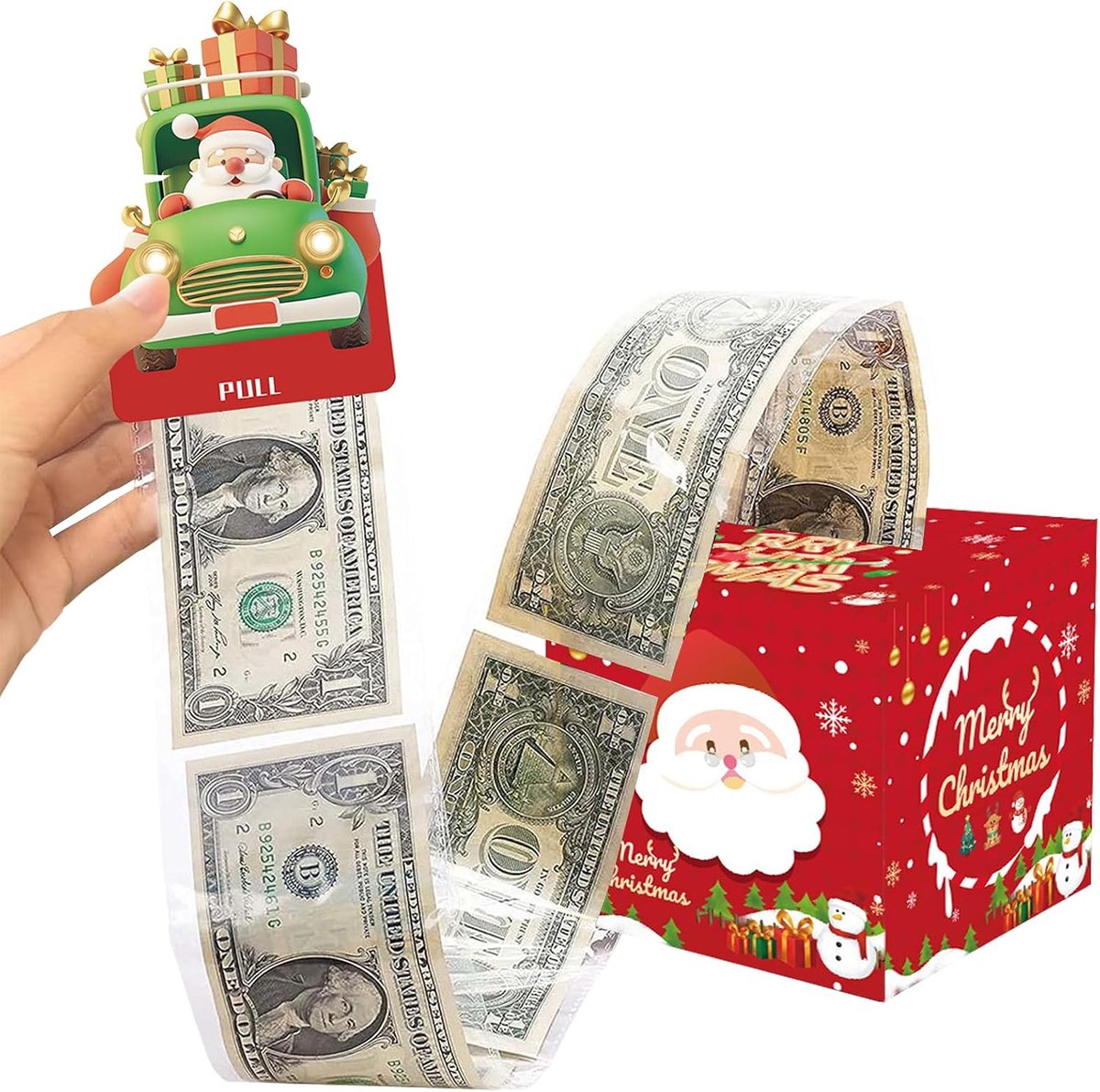 Geldrol, verrassingsdoos, verrassingsdoos, verrassingsdoos, verrassingsdoos, verrassingsdoos, doe-het-zelf geschenkdoos voor ouders, geliefden, kinderen en vrienden, rood