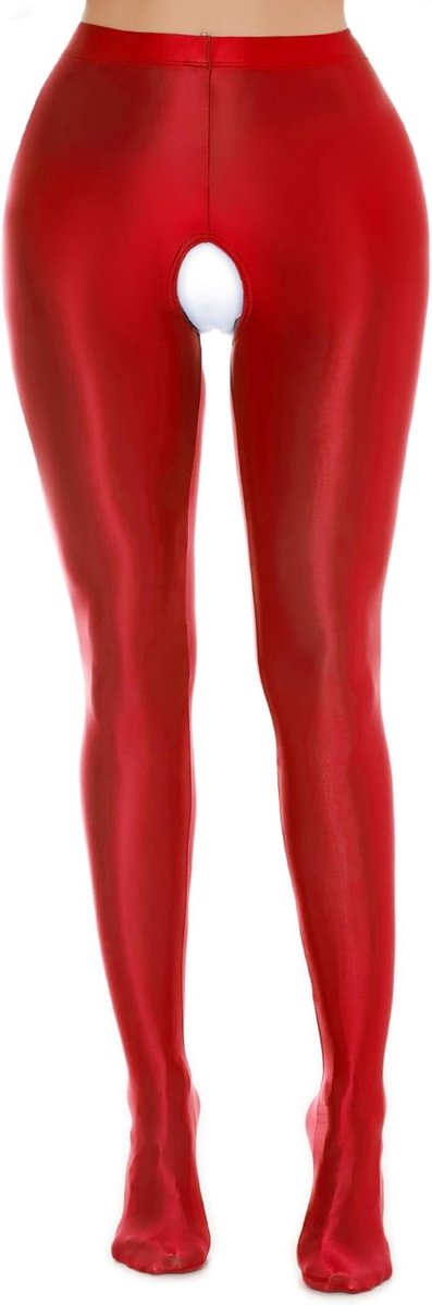 Leggings voor dames, transparante panty, hoge taille, lichte skinny broek, EU S-L (Azië M-XL)
