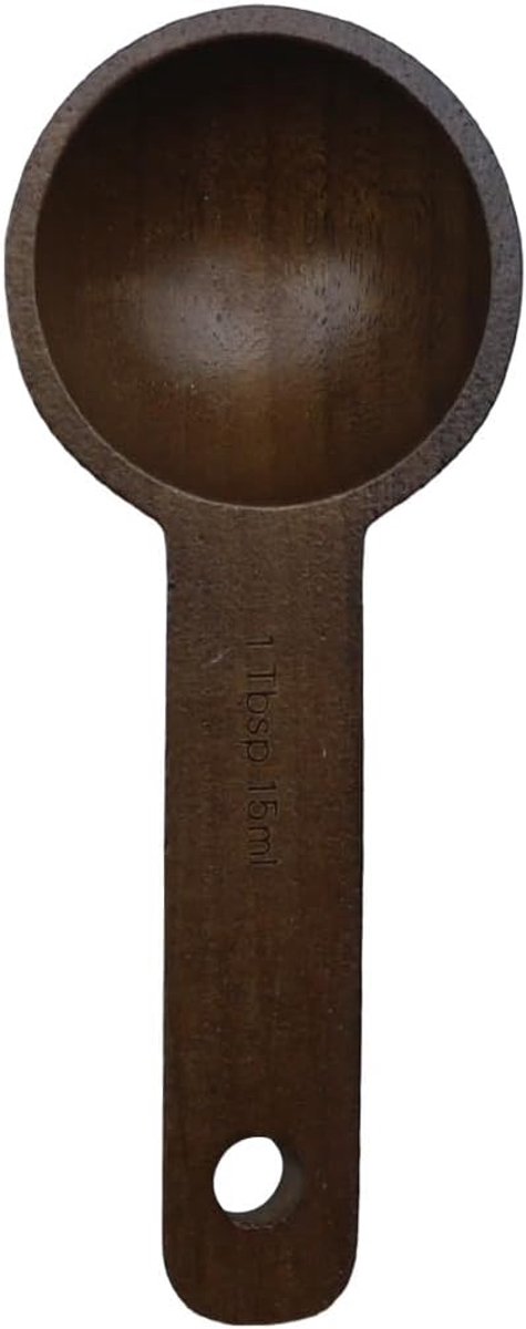 Koffielepel Walnoothout 15ml Houten Koffie Maatlepel voor het Meten van Bonen Gemalen Bonen Thee