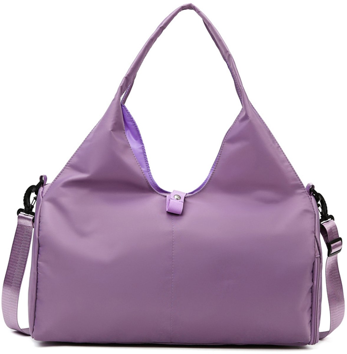 Sporttas voor dames / Reistas / handbagage tas – met apart schoenenvak – Trainingstas / kleine sporttas – Geschikt voor yoga, sauna en zwemmen – 49 x 21 x 25 cm