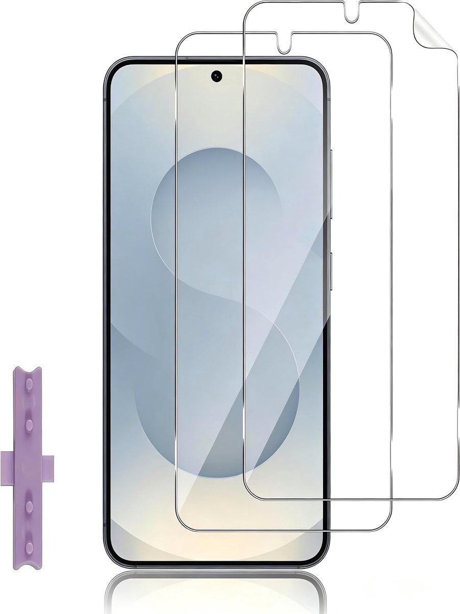 Voor Samsung Galaxy S26 Hydrogel Screenprotector, 2 stuks, flexibel TPU-materiaal, inclusief uitlijningshulpmiddel, hoge resolutie
