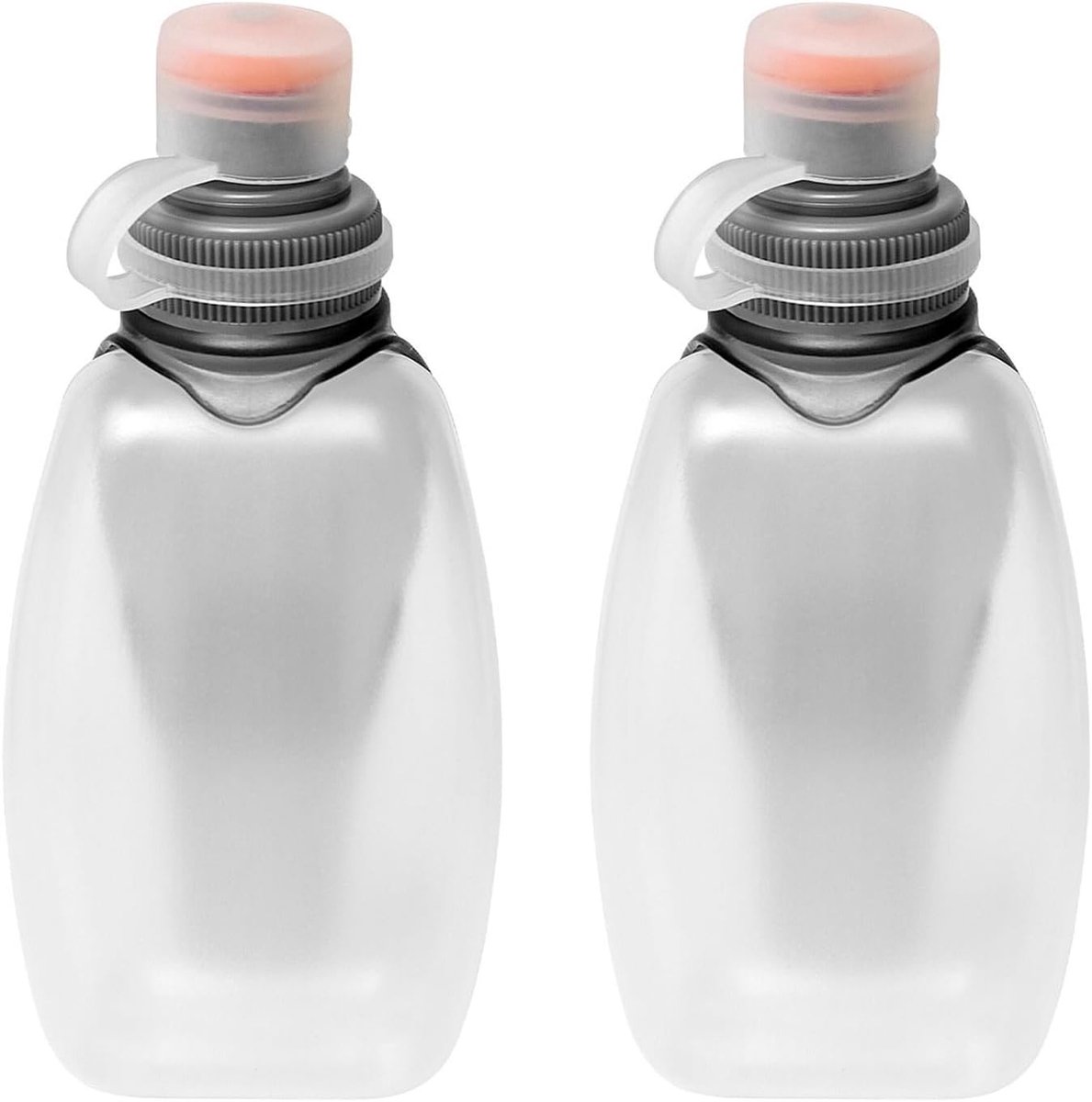2 stuks sportdrinkfles, draagbare sportdrinkfles, drinkfles, lekvrij, voor drinkgordel of vest, ideaal voor hardlopen, wandelen, fietsen, 500 ml