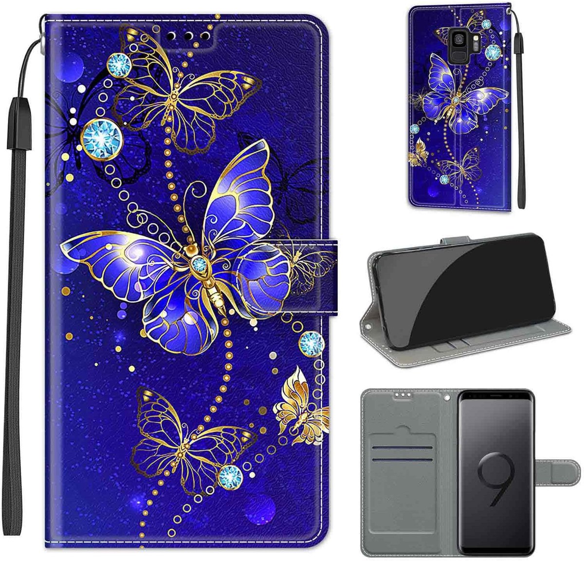 Hoes voor Samsung Galaxy S9, vlinder