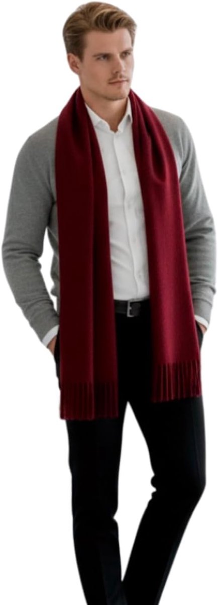 Kasjmier sjaal dun licht lente 200x70 kasjmier sjaal elegant extra soepel effen kleur herensjaal klassiek casual