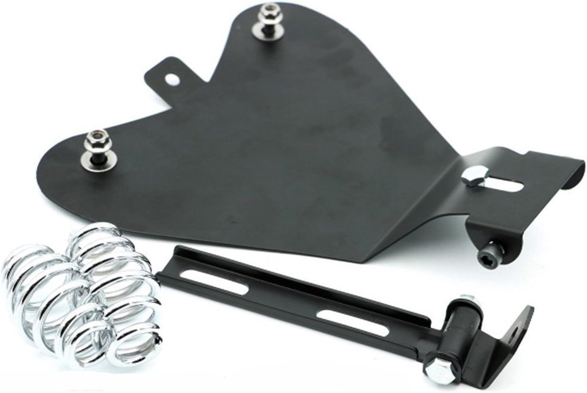 Black Metal Solo zitplaat voor Sportster XL883 / 1200