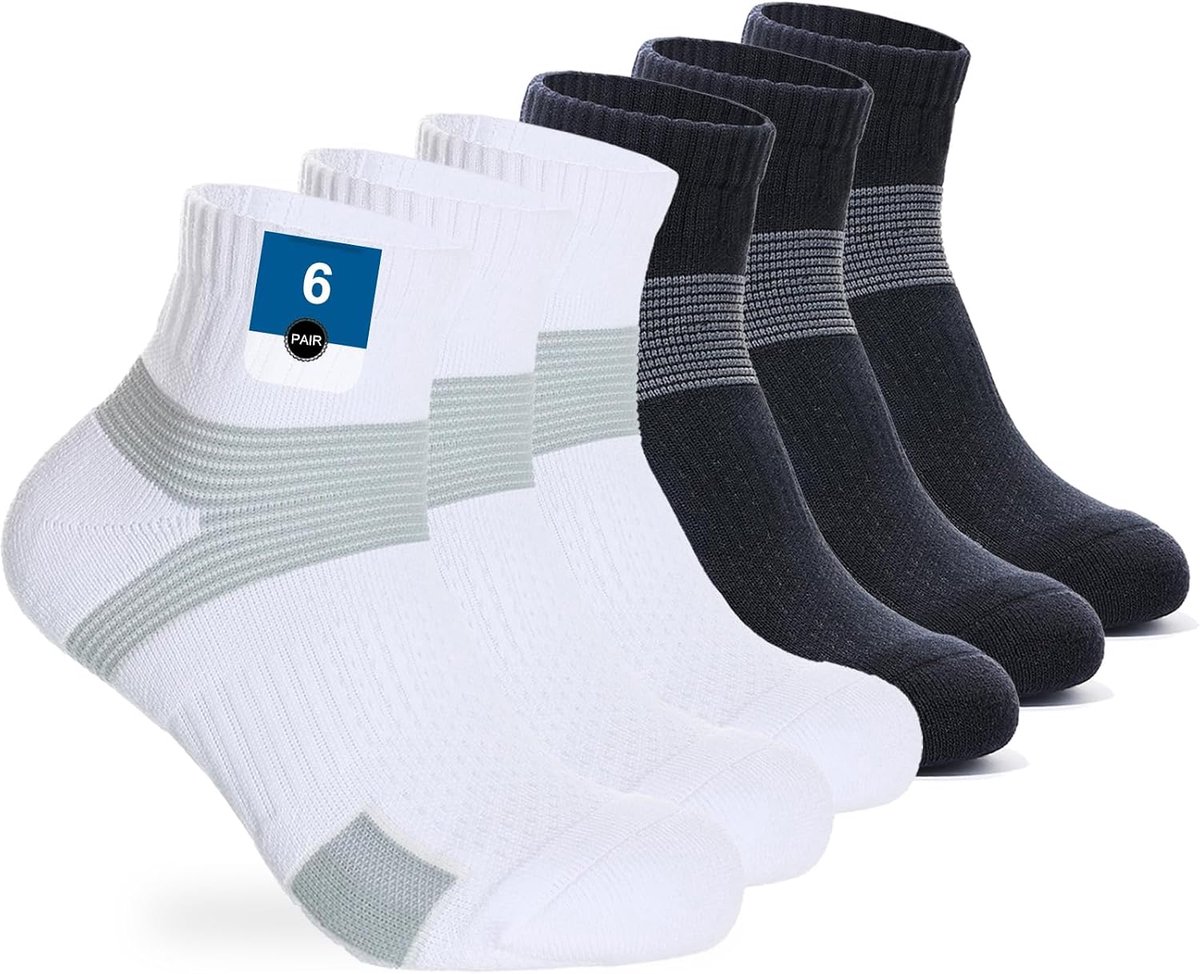 Sokken Mannen Vrouwen Cushioned Tennis Sokken Ademende Anti-blister Atletische Trainingssokken Padel badminton rennen Gym Basketbal...Box-verpakking