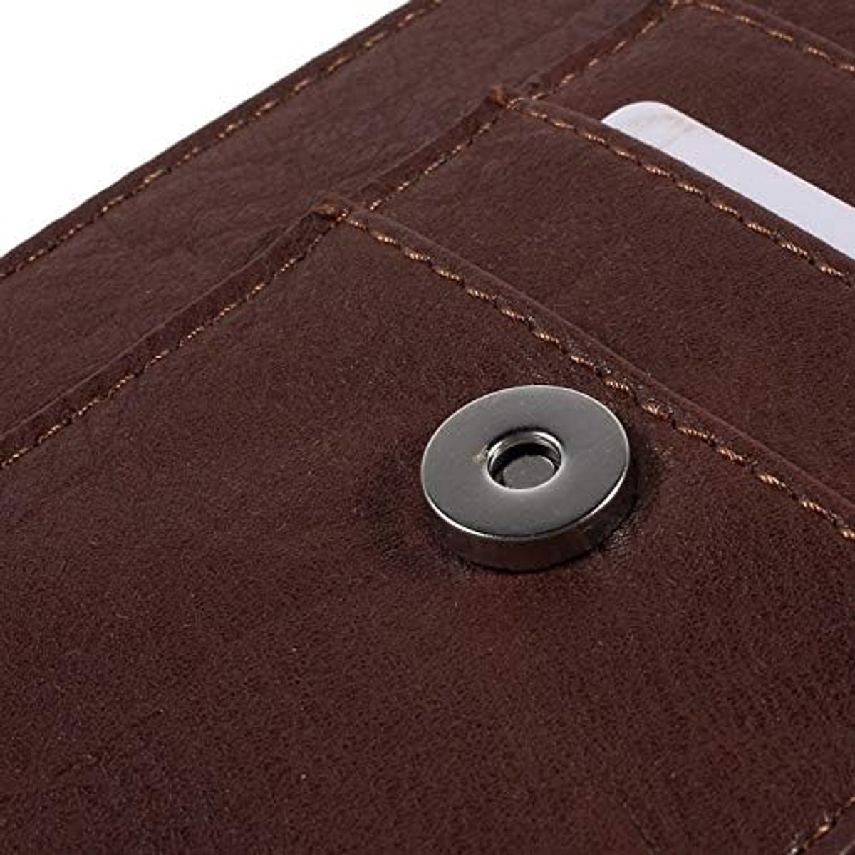 Case Cover Premium Synthetisch Leer Verticaal en Kaartsleuven voor Meizu 16 Plus (2018) - Bruin