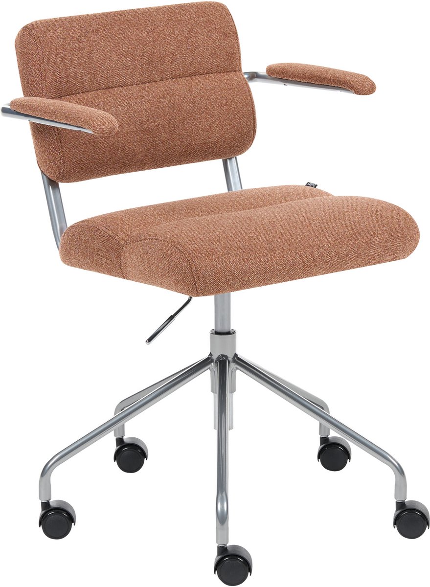 Beliani CANDOR - Bureaustoel - Bruin - Polyester
