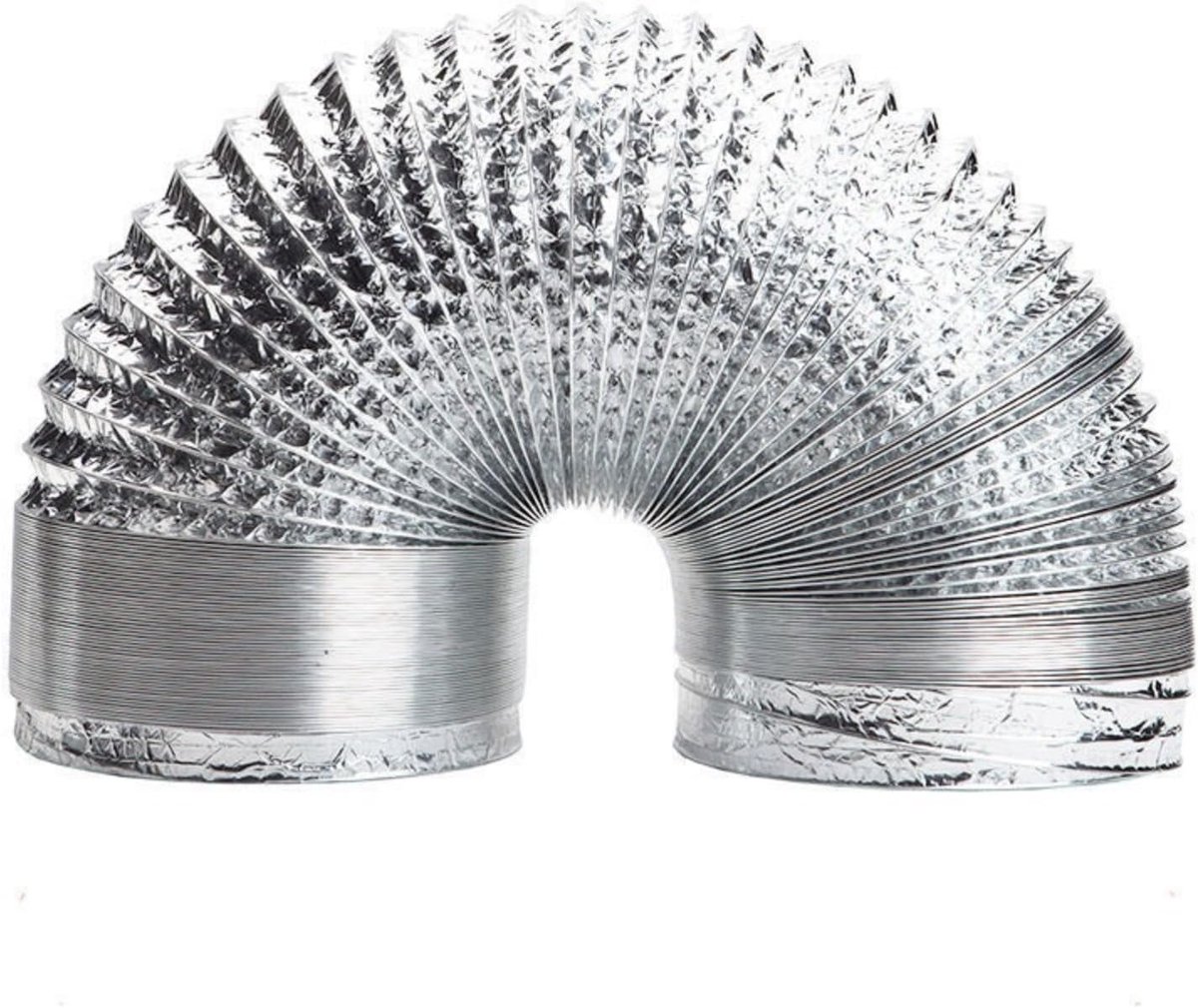 Abluftschlauch aus Aluminiumfolie, 170 mm, perfekt geeignet für verschiedene Lüftungsbedürfnisse zu Hause, einschließlich Küchen,Aluminiumfolie Rauchrohr Küche Dunstabzugshaube Auspuffrohr Gaswarmwass