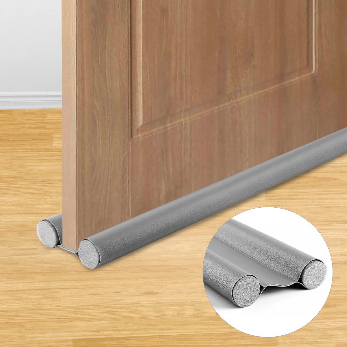 Famanu - Deur 90 cm met dubbele afdichting, PU-deurafdichting, windstopper en bescherming tegen tocht en lawaai
