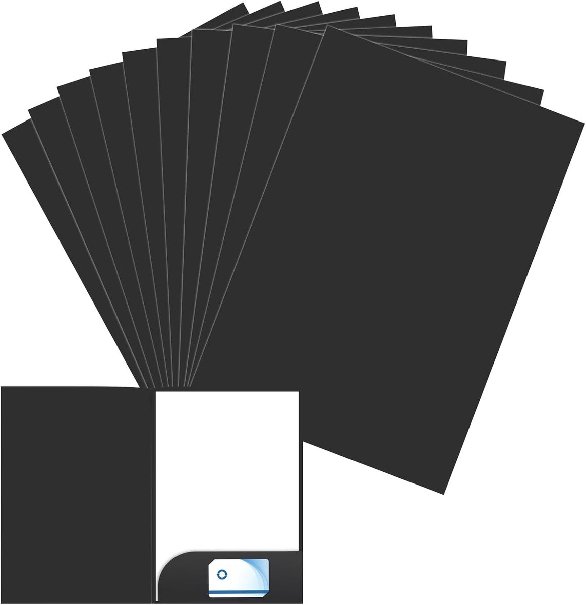 Set van 10 A4 Kraft Papier Mappen, Presentatiemap met Ruimte voor Visitekaartjes en Documenten