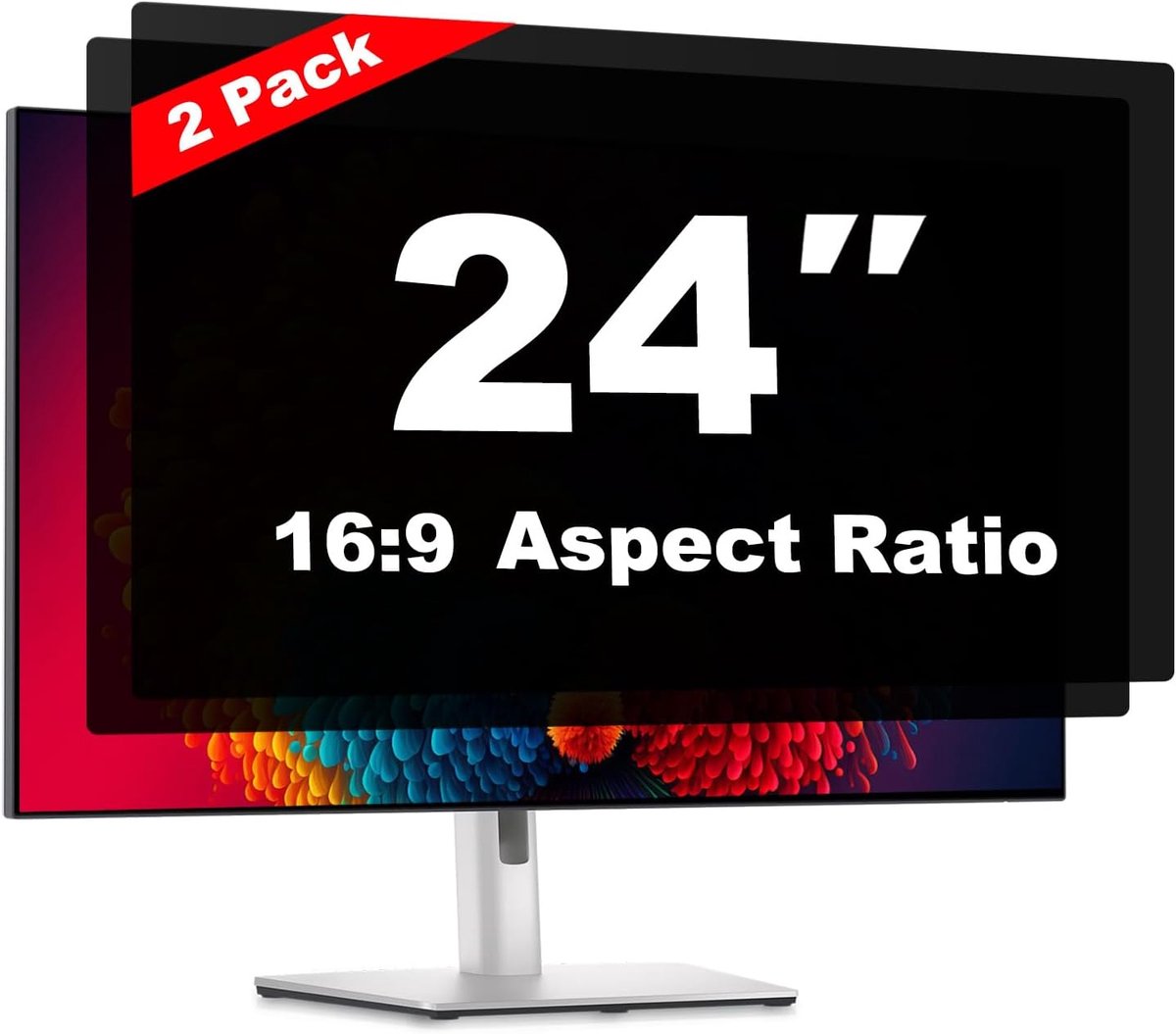 Privacyfilter voor Monitor 24 Inch 16:9, Set van 2