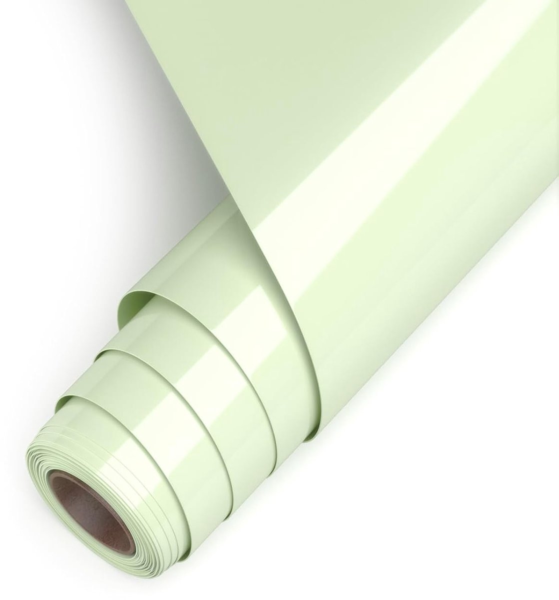 Plotterfolie voor textiel, lichtgroen, vinylfolie HTV 30,5 cm x 457 cm, flexfolie, plotter textiel voor doe-het-zelf kleding, mutsen, broeken en andere stoffen, gemakkelijk te snijden en te