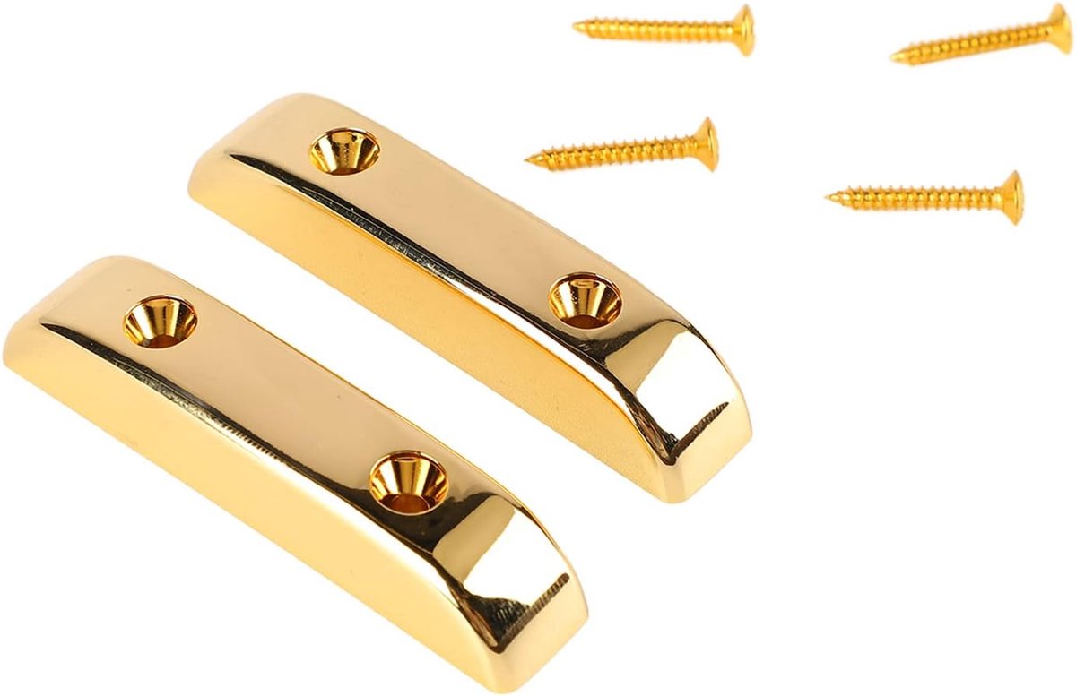 Duimsteun Jazz Duimsteun Bas Duimsteun, 2 Stuks Bas Duimsteun Anti Slip Lichtgewicht Jazz Gitaar Vingersteun Gitaar Duimsteun voor Comfortabel Speelinstrument (GM03 goud)