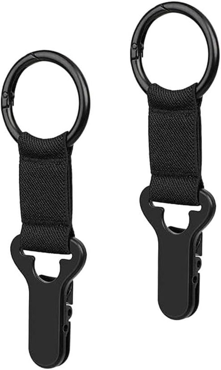 Draagbare hoedclips, hoedhouder clip, reishoedclip, hoedclips voor reistassen, elastische hoedhouder, clip voor dames en heren, rugzak, outdoor handtas, tasaccessoires