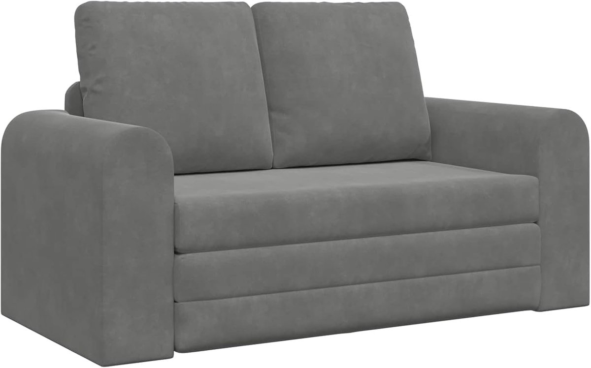 Bankbed, 2-in-1, donkergrijs, 148 x 71 x 83 cm, fluweel, slaapbank, dagbed, slaapbank voor woonkamer, logeerkamer, kleine woningen