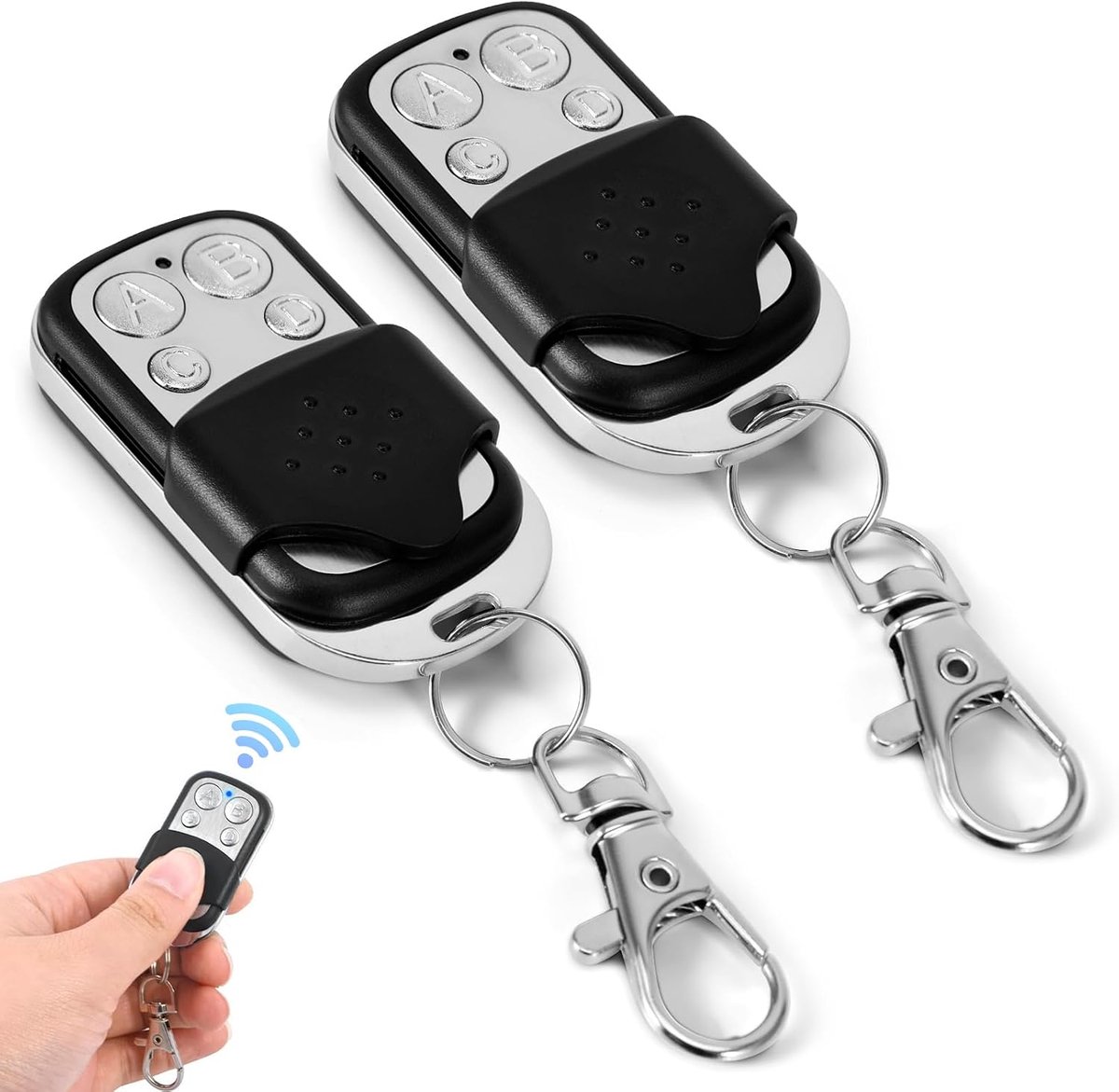 2 stuks universele garagedeur afstandsbediening 433 MHz