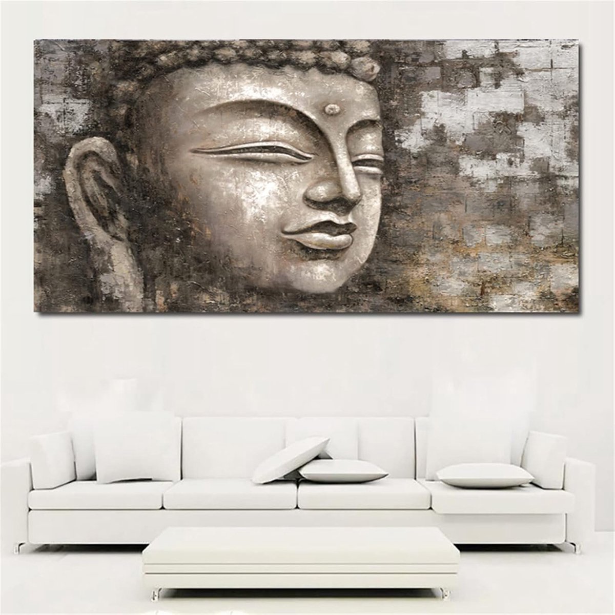 5D Diamond Painting Zen Paint by Numbers voor Volwassenen Grote Volledige Boor Diamant Borduurkits Kids Crystal Rhinestone Kruissteek Kunst Ambachten voor Thuis Muur Decor Cadeaus, 90x180cm/36x72inch