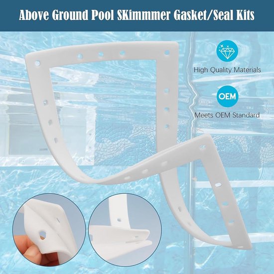 Afdichting, EVA, dubbelzijdig, brede mond, bovengrondse zwembadskimmer, afdichting, voor buiten, tuin, binnenplaats, achtertuin, landhuis, spa en — afbeelding 3