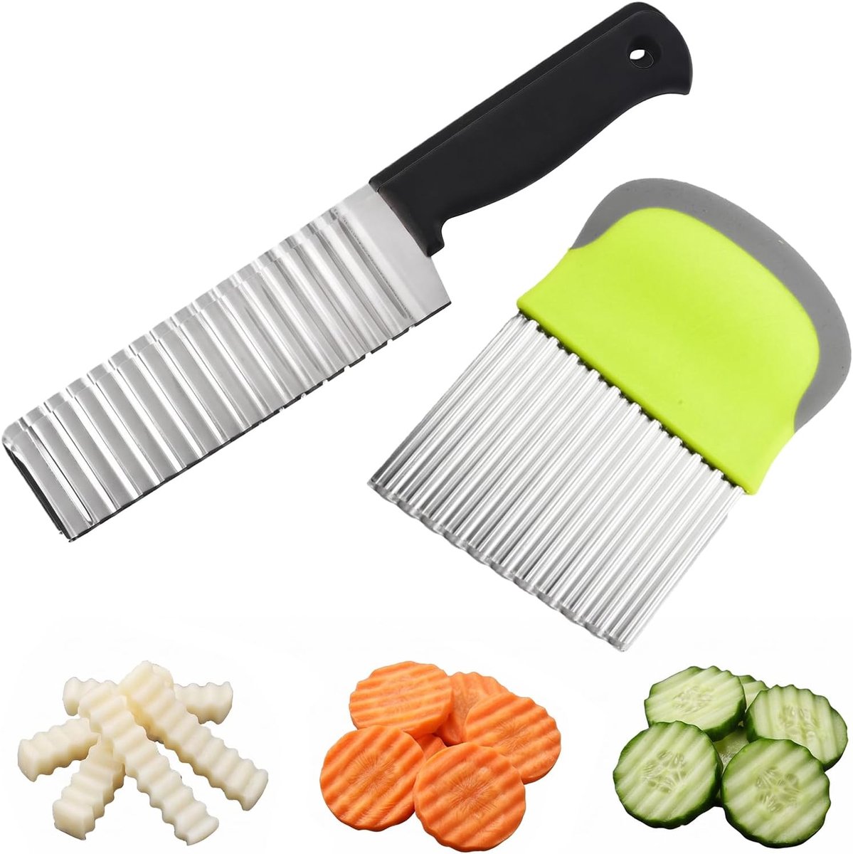 Golfsnijder voor groenten en fruit