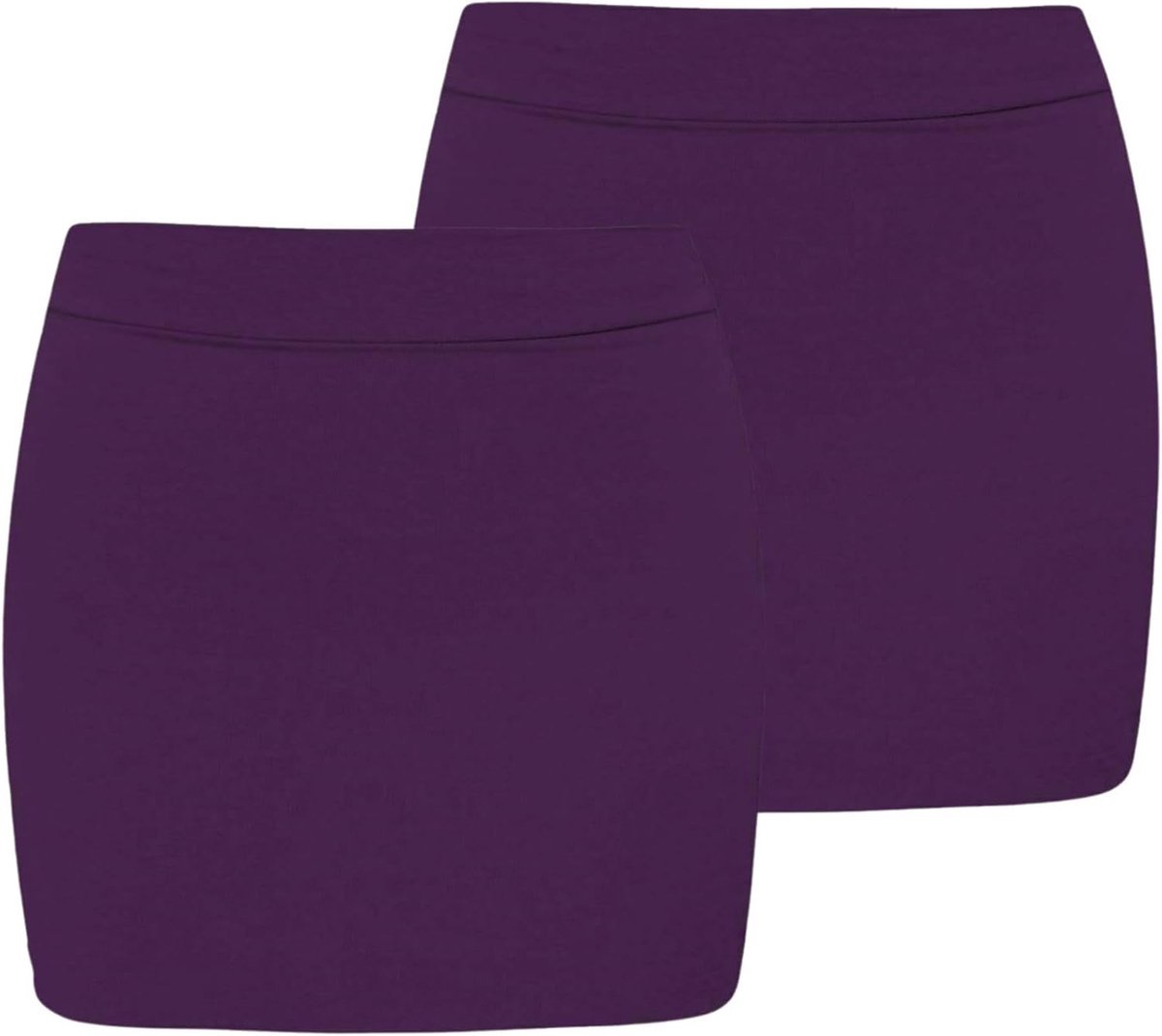 Minirok voor dames, set van 2 rekbare effen zomerrokken voor vrouwen, UK, hoge taille micro kokerrok, elegante vrijetijdskleding, stijlvolle feestkleding voor dames