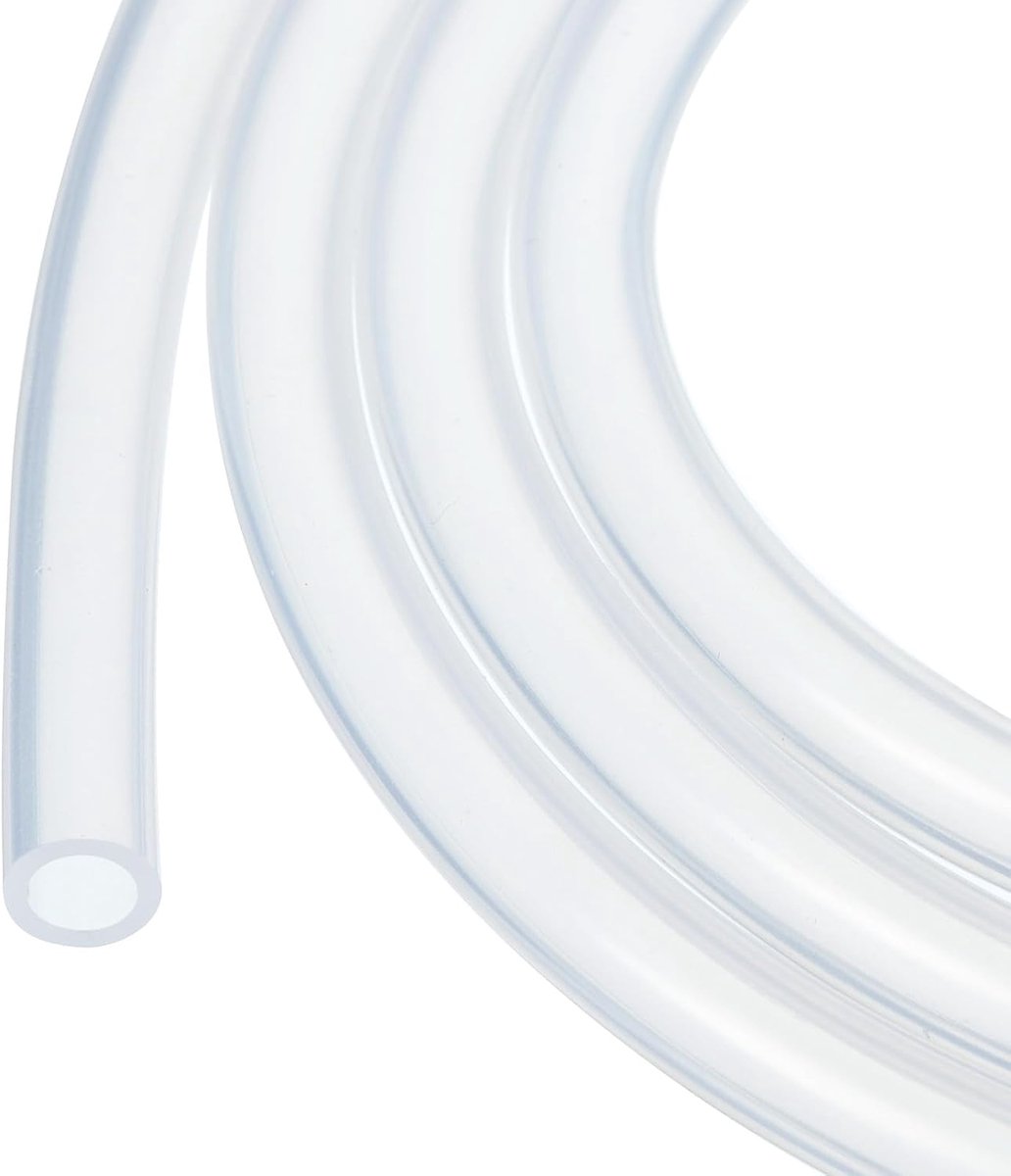 Buizenstelsel 3.2mm ID 4.8mm OD Clear Industriële Plastic Buizenstelsel Pure Siliconen Slangen voor Pomp Sifoning Draining Irrigatie Brouwen, 1/8 "x 3/16"