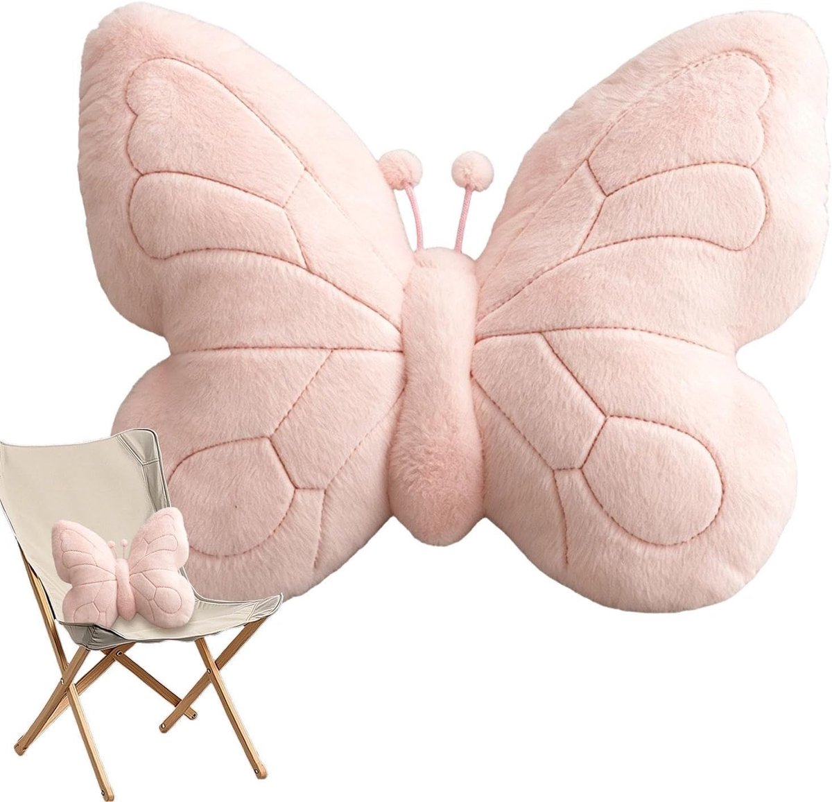 Kussen Vlindervormige decoratieve knuffelpoppen