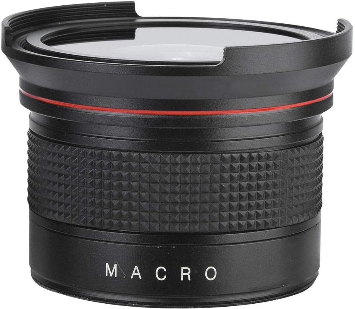 58 mm 0,35x fisheye supergroothoeklens, professionele ultragroothoek asferische fisheye-lens voor SLR DSLR-camera zwart