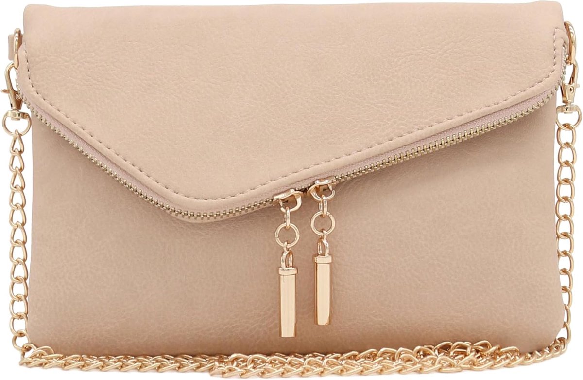 Polsband Clutch Crossbody Tas met Kettingriem