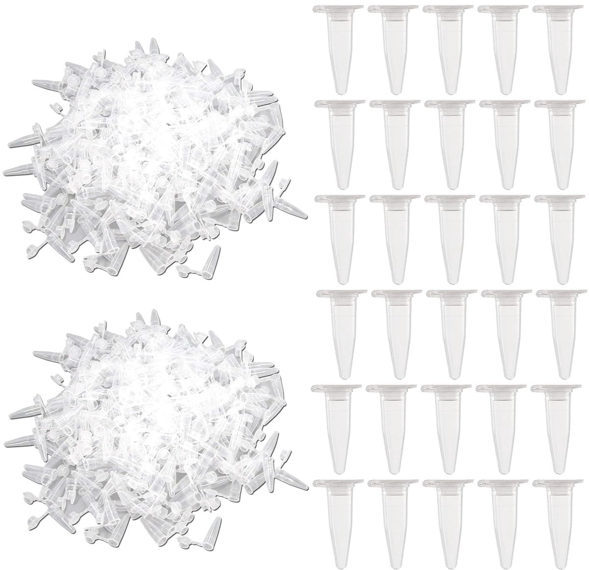 0,2 ml, transparant, met kliksluiting, microcentrifugebuizen, 600 stuks