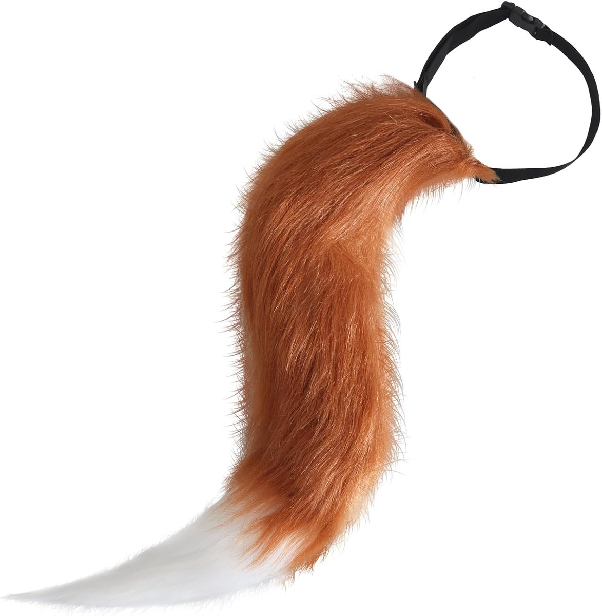 vossenstaart, pluizige cosplay staart voor volwassenen, kostuumaccessoire van kunstbont voor feest, rollenspel, carnaval en Halloween (18+)