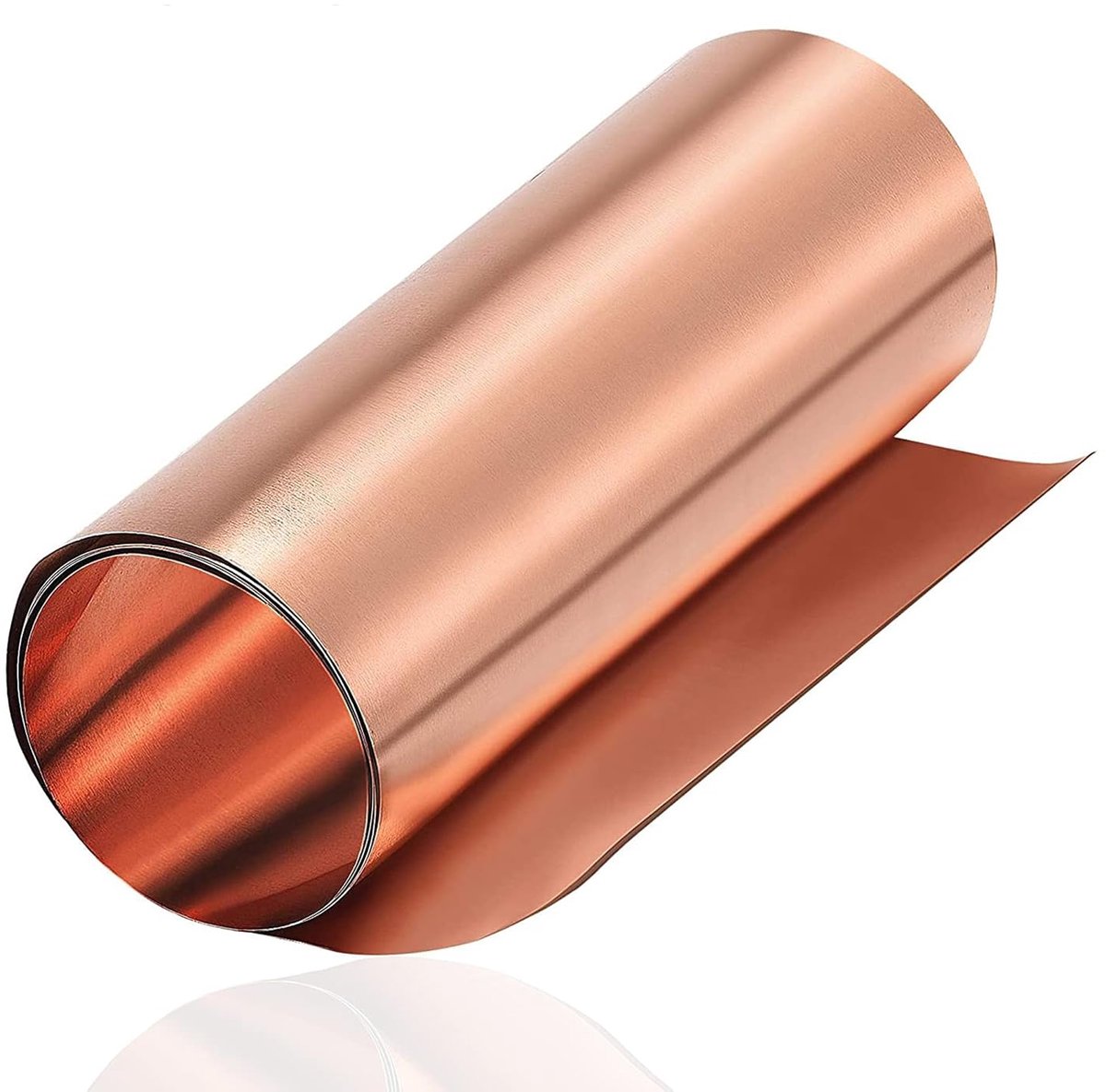 Rol van zuiver koperplaat, koperfolie, koperplaat, metaalfolie, gebruikt koperband voor sieraden en lassen, doe-het-zelf 1000 mm x 0,1 mm (100 mm)