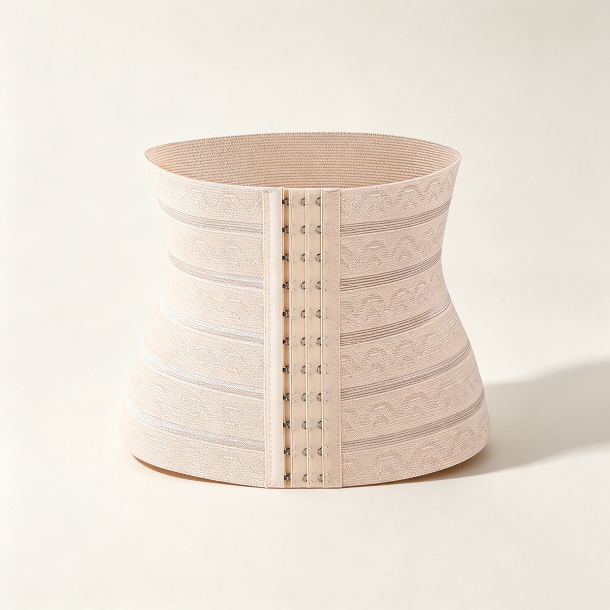 Beige corrigerend korset voor dames met verstelbare taille buikcorrigerend en heupliftend drie rijen van elf knoopjes XXL (64*25 cm) geschikt voor een gewicht van 62,5-67,5 kg