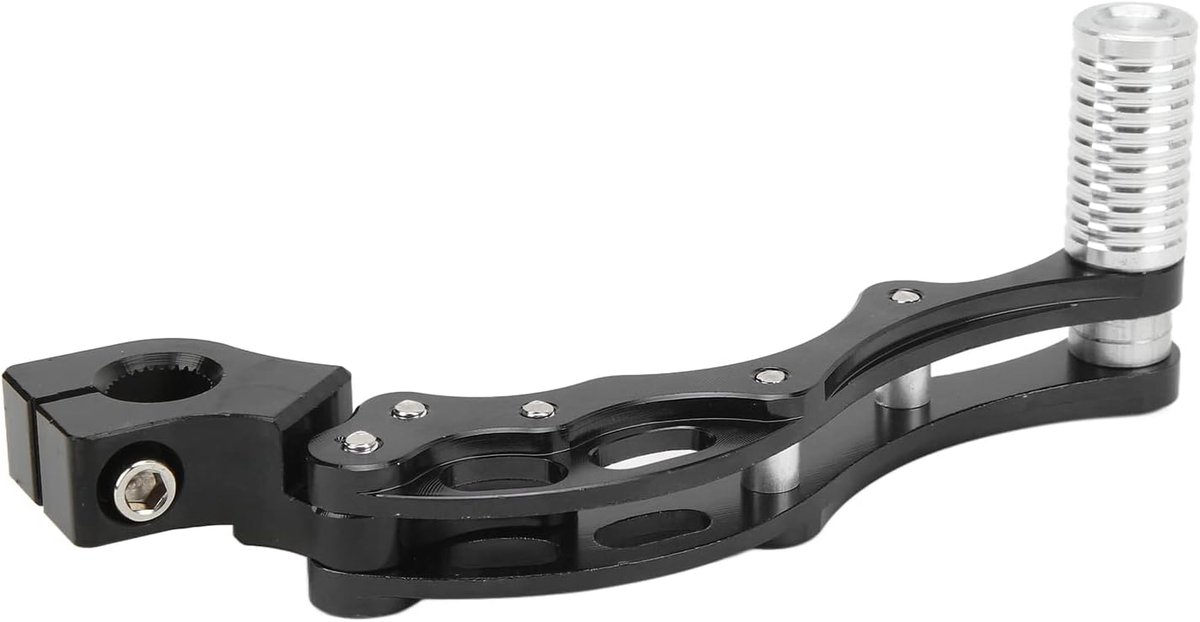 Kickstarthendelstarter, Aluminiumlegering, Hoge Sterkte Schakelhendel voor Motorfiets-scooter (Zwart)
