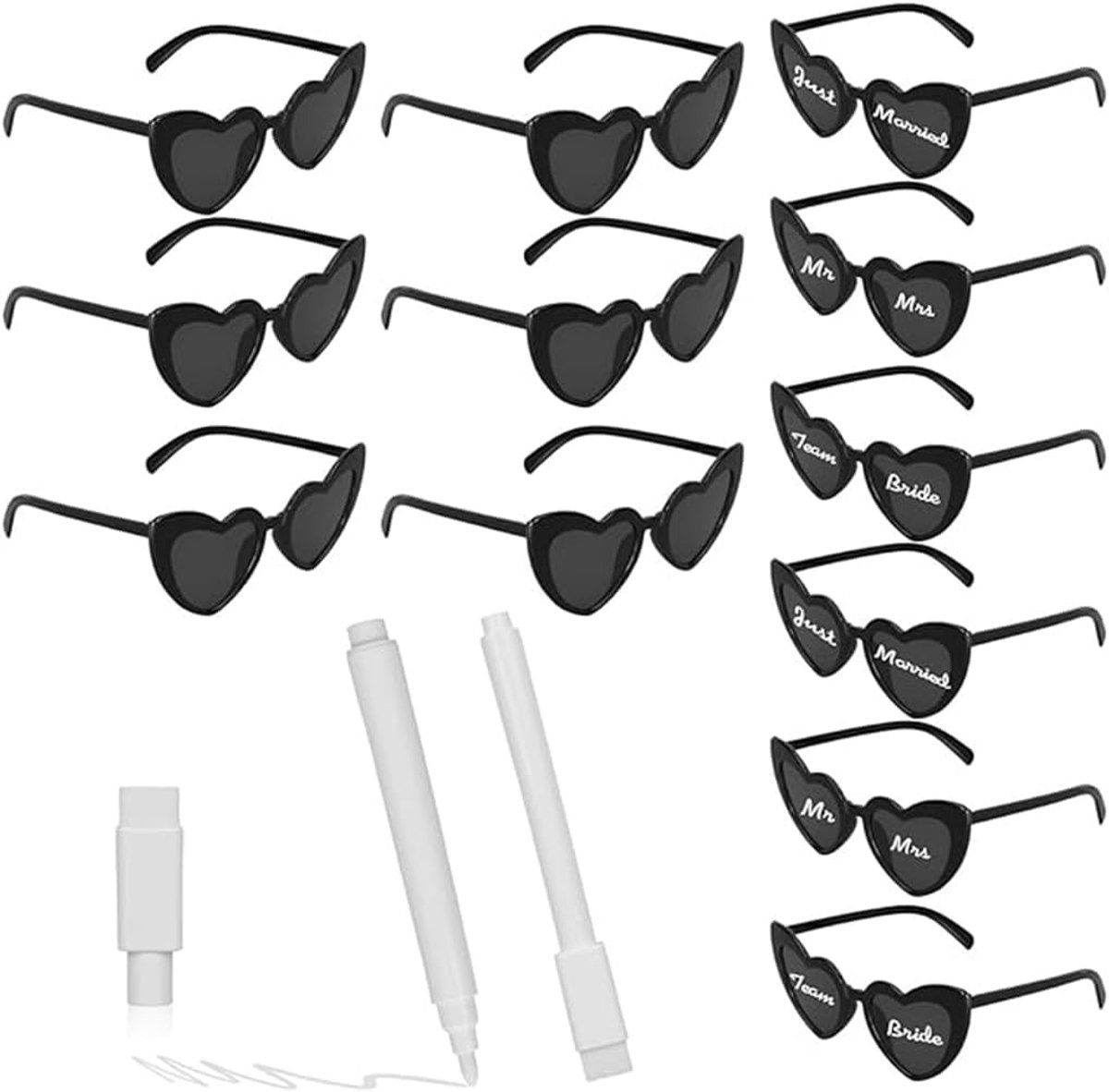 Feestbril Set, Nerd Stijl, Kostuum Accessoires, 12 Stuks, Unisex Verkleedpartij
