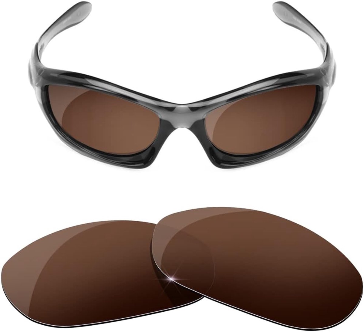 Vervangende lenzen voor Oakley Monster Dog Sunglass, Bruin