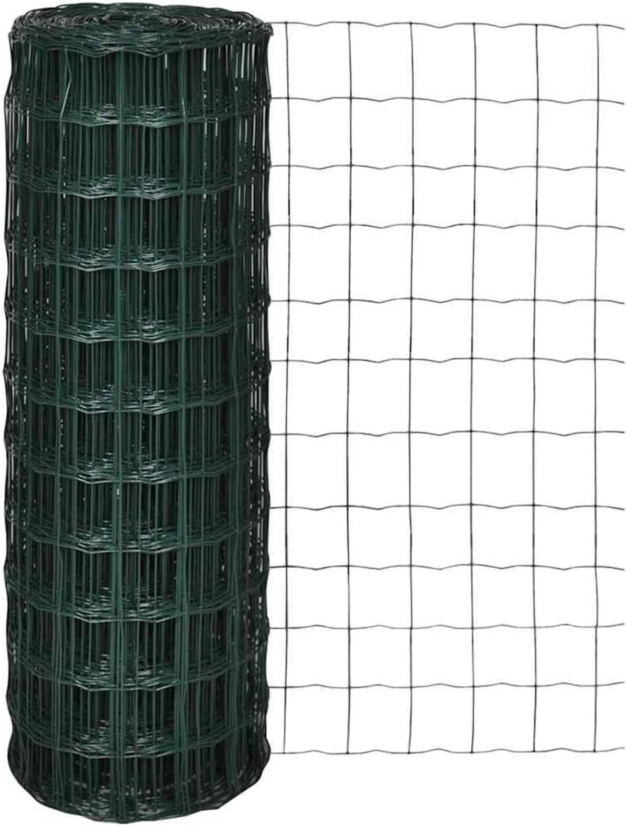 Draadgaas, lasrooster van staal, PVC-gecoat, 10 m x 1,2 m, draadhek, maaswijdte 76 x 63 mm