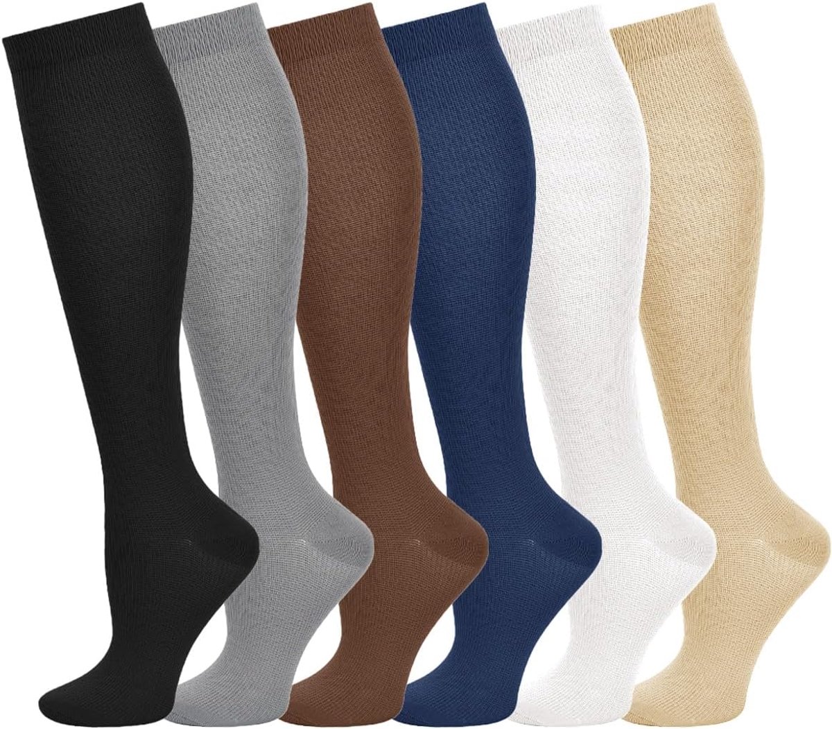 Womens Knee High Socks CO424, één maat